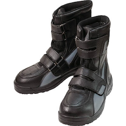 Safety boots high cut safety (Hook & Loop Fastener) black (HCS150-BK-255)