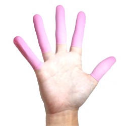 Natural rubber Finger cot (Pink/Sraight type)