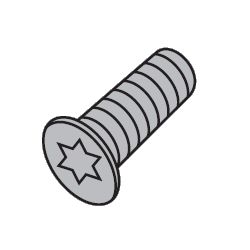 X's Wavy Mill Ball, Flat Screw for WBMF Type