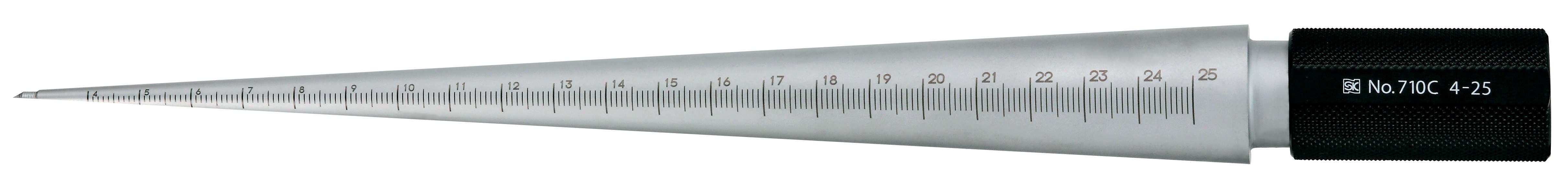 Cylindrical Taper Gauge Silver Finish