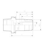 HSK High-Speed Rotation Milling Chuck