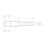 Center drill holder (for multi-lock milling chuck)