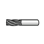 SRE3 Roughing End Mill for Aluminum, 3-Flute, Non-Coated (SRE3160) 