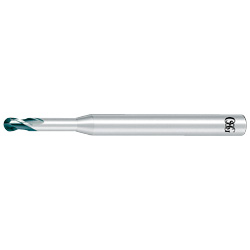Long Neck Ball Type, 2-Flute for Copper /Aluminum Alloy / Plastic CRN-LN-EBD (CRN-LN-EBD-R1X20) 