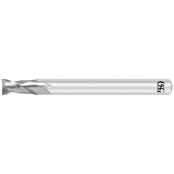 Regular Grain Carbide End Mills 2 Flutes Short for Copper, Aluminum Alloys & Plastic_CAP-EDS