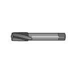 Taper Pipe Thread Tap for Stainless Steels with Long Shank (Short Thread)_LT-SUS-S-TPT (LT-SUS-S-TPT-1/8-28X100) 