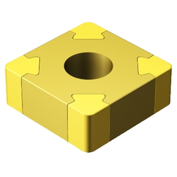 T-Max P Negative Insert For Turning (Square Shaped 90°)