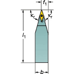 Outer-Diameter Turning - Shank Tool Bit For Positive Inserts, TR-V13JBR/L