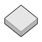 Ceramic tip (for turning) (TNGN160712T01020-650) 