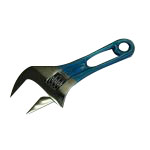 Wide Adjustable Wrench Short Type (With Color Grip) (MWM36SH)