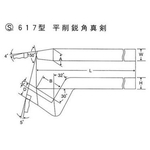 HSS Bit S617 Model Planing Acute Angle Straight Blade (TTB617-22) 
