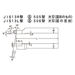 HSS Bit JIS13R Model S505 Model Right Single Blade (TTB13R-1) 