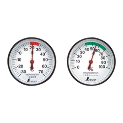 Thermometer and Hygrometer Set, Round
