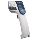 Radiation thermometer with laser point function