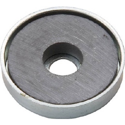 Ferrite Magnet With Cap, Round, With Hole (1 Package)