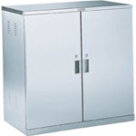 Anti-Seismic Chemical Cabinet, Stainless Steel, Double Opening Door Type, Shelf Slide Type 