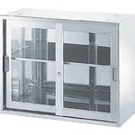 Stainless Steel Storage - Glass Sliding Door Type with Frame (STJ4-7)