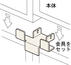 Library, Tumble Prevention Brackets (Press Board, Floor Board And Connection Board)