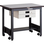 Caster-Free Work Table with 2 Slim Drawers, Equal Load (kg) 500