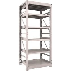 Heavy-Duty Bolted Shelf M10 (1,000 kg Type, 2,115 mm Height, 6-Level Type) (M10-7376-NG)