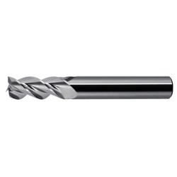 WATERMILLS ® End Mill for Aluminum WR345 3-Flute High-Helix AL R345, No Coating