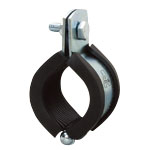 Piping Bracket, Vibration Proof CL Hanging Band and 3t Rubber (Zinc Plating/Stainless) (A10216-0039) 