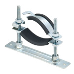 Floor Mount Pipe Support, Anti-Vibration With Set Floor Nut, With Plate Stopper (A14920-0023) 