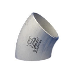 Butt Weld Pipe Fitting, Stainless Steel 45° Elbow (JIS-45E(L)-SUS316LW-12B-S10S) 