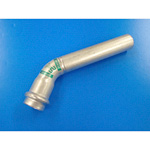 Double Press One End Socket 45° Elbow with Safety Function, for Stainless Steel Pipes (WP-45SE-25) 