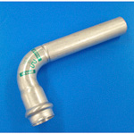 Double Press One End Socket 90° Elbow with Safety Function, for Stainless Steel Pipes (WP-90SE-40) 