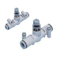 Needle Valve Line Type with One-Touch Fittings SCL2-N-Series (SCL2-N-06-H66-010) 