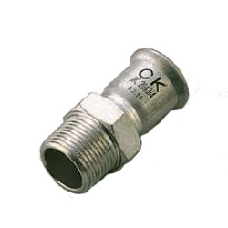 Press Fitting for Stainless Steel Pipes SUS Press Male Adapter Socket (SP-MS-13X1/2) 