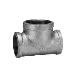 CK Fittings - Screw-in Type Malleable Cast Iron Pipe Fitting - T with Different Diameters (Those with Large Branch Diameter and Different Ventilation) (BRT-25X20X15-W) 