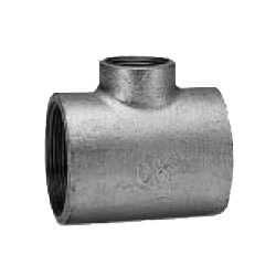 CK Fittings, Threaded Malleable Cast Iron Pipe Fittings, Reducing T (Those with small branch diameter) (RT-65X40-C) 