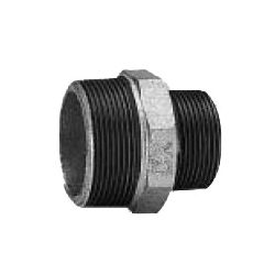 CK Fittings - Screw-in Type Malleable Cast Iron Pipe Fitting - Nipple with Different Diameters (RNI-10X8-W) 
