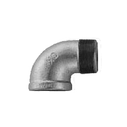 CK Fittings - Screw-in Type Malleable Cast Iron Pipe Fitting - Unequal Diameter Female/Male Elbow (Street Elbow) (SL-10-B) 