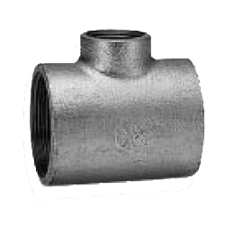 CK Fittings, Threaded Malleable Cast Iron Pipe Fittings, Reducing T (RT-20X8-B) 