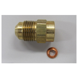 Flare adapter (female/male) brass (EA443D-65) 