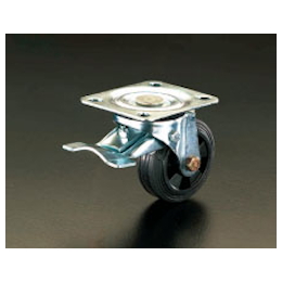 Caster (With Swivel Bracket and Front Wheel Brake) Wheel Diameter × Width: 200 × 50 mm EA986JC-200