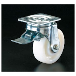 Caster (Swivel, With Rear Brake, Stainless Steel) Wheel Diameter × Width: 125 × 40 mm. Wheels: Nylon 6