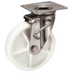 Stainless Steel Caster, JAB Type Swivel Bracket With Stopper (Size 200 mm) (SUIEJAB-200) 
