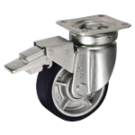 Caster for Heavy Loads - Swivel (with Rotation Stopper) JHB Type, Size 150 mm (RFJHB-150) 