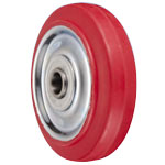 SR Type Steel Plate Polybutadiene Red Rubber Wheel 