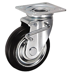 JB-Type Swivel Caster For Medium Loads (With Double Stopper) 150‑mm Size (Metal Fitting Only, No Wheel)