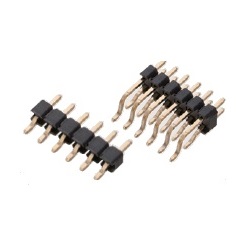 Nylon Pin Header / PSL-20 Pin (Square Pin), 2.00 mm Pitch, SMT Right Angle (1 Row / 2 Rows) (PSL-210204-02) 