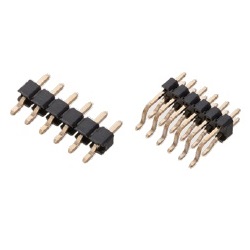 Nylon Pin Header / PSL-70 Pin (Square Pin), 1.27 mm Pitch, SMT Right Angle (1 Row / 2 Rows)