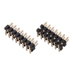 Nylon Pin Header / PSM-42 Pin (Square Pin), 2.54 mm Pitch, SMT Straight (2 Rows) (PSM-420233-37) 