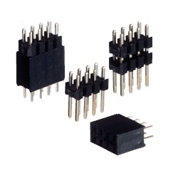 Stacking Terminal (Retracting Type) / HTW Pin Socket (Square Pin), 2.54 mm Pitch, Straight (2 Rows) (HTW-2515-08) 
