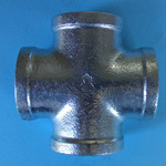 Pipe Fittings, Cross (With Clamp) (BRCR-50X20A-W) 