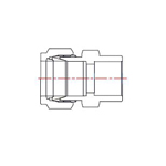 Double Ferrule Type Tube Fitting Tube Insertion weld Elbow DCW